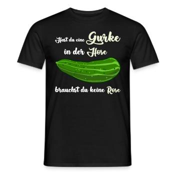 Gurke Gemüse Vegan Gurken - Männer T-Shirt - Schwarz - Vorne - AI Model Male 178 light (178cm)