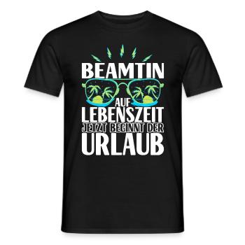 Beamter Beamtin Verbeamtung - Männer T-Shirt - Schwarz - Vorne - AI Model Male 178 light (178cm)