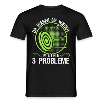 3D Bogensport Langbogen Bogenschießen - Männer T-Shirt - Schwarz - Vorne - AI Model Male 178 light (178cm)