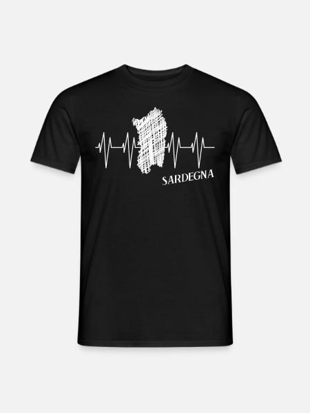 Sardegna Sardinien EKG Sardinia - Männer T-Shirt - Schwarz