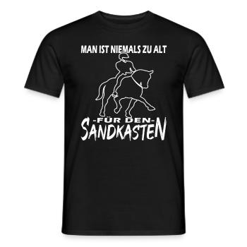 Dressurreiten - Dressurpferd - Pferdemädchen - Männer T-Shirt - Schwarz - Vorne - AI Model Male 178 light (178cm)