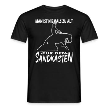 Westernreiten - Westernpferd - Reining - Männer T-Shirt - Schwarz - Vorne - AI Model Male 178 light (178cm)