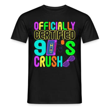 90s Party 90s - Men's T-Shirt - black - Front - AI Model Male 178 light (178cm)