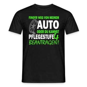 Finger weg von meinem Auto - Tuning - Schrauber - Männer T-Shirt - Schwarz - Vorne - AI Model Male 178 light (178cm)