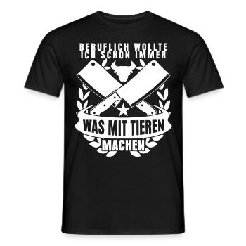 Metzger Schlachter Metzgerei Fleischer - Männer T-Shirt - Schwarz - Vorne - AI Model Male 178 light (178cm)