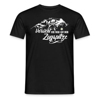 Zugspitze Berge Bergsteiger - Männer T-Shirt - Schwarz - Vorne - AI Model Male 178 light (178cm)