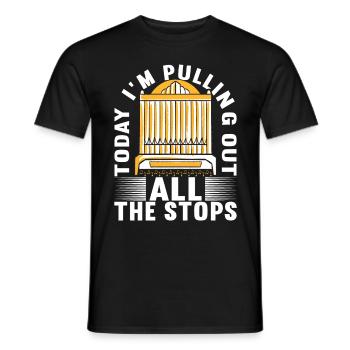Orgel Organist Orgelspieler - Männer T-Shirt - Schwarz - Vorne - AI Model Male 178 light (178cm)