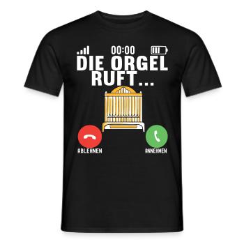 Orgel Organist Orgelspieler - Männer T-Shirt - Schwarz - Vorne - AI Model Male 178 light (178cm)