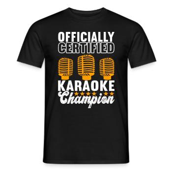 Soirée Karaoké Karaoké - T-shirt homme - noir - Devant - AI Model Male 178 light (178cm)