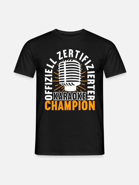 Karaoke Karaokeabend - Männer T-Shirt - Schwarz