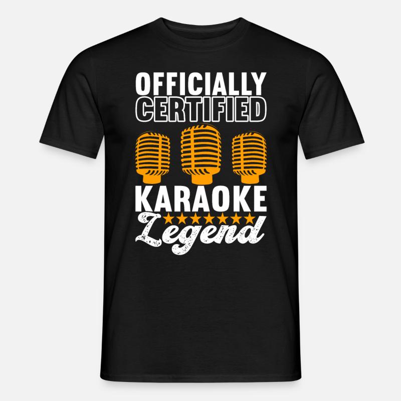 Karaoke Karaokeabend - Männer T-Shirt - Schwarz