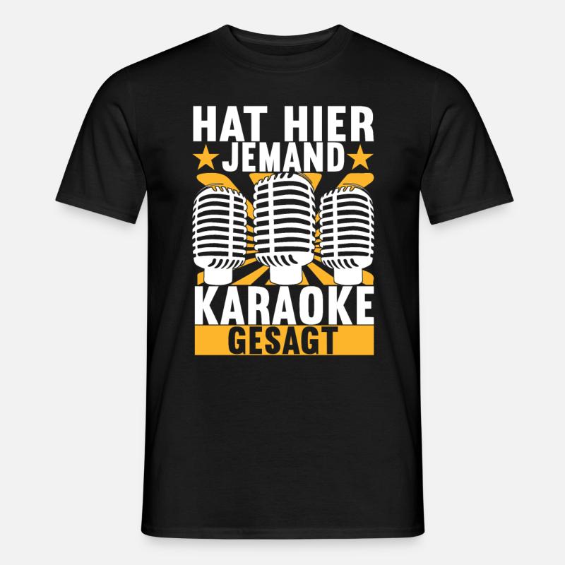 Karaoke Karaokeabend - Männer T-Shirt - Schwarz