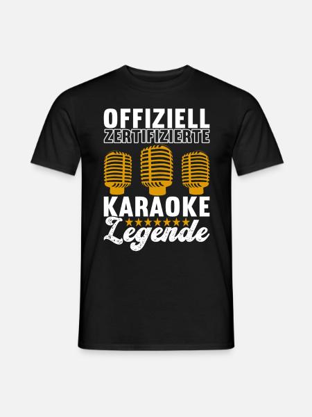 Karaoke Karaokeabend - Männer T-Shirt - Schwarz