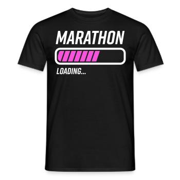 Triathlète marathonien - T-shirt homme - noir - Devant - AI Model Male 178 light (178cm)