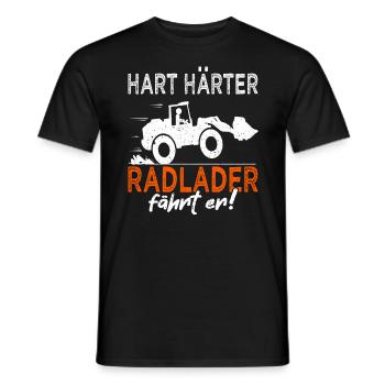 Radlader - Radladerfahrer - Baustelle - Männer T-Shirt - Schwarz - Vorne - AI Model Male 178 light (178cm)