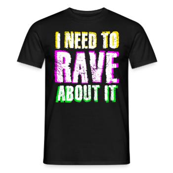 Raver Festival Techno Rave - T-shirt homme - noir - Devant - AI Model Male 178 light (178cm)