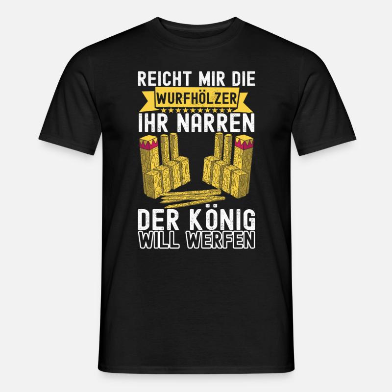 Kubb Wikinger Schach - Männer T-Shirt - Schwarz