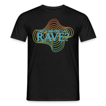 Raver Techno Rave Trance Hardtekk - Männer T-Shirt - Schwarz - Vorne - AI Model Male 178 light (178cm)