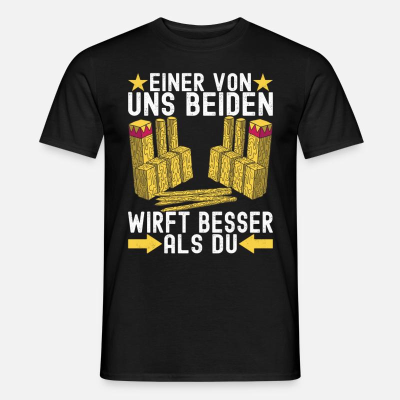 Kubb Wikinger Schach - Männer T-Shirt - Schwarz