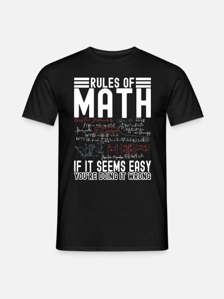 Math Teacher Mathematics - Men's T-Shirt - black