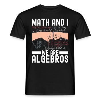 Math Teacher Mathematics - Men's T-Shirt - black - Front - AI Model Male 178 light (178cm)
