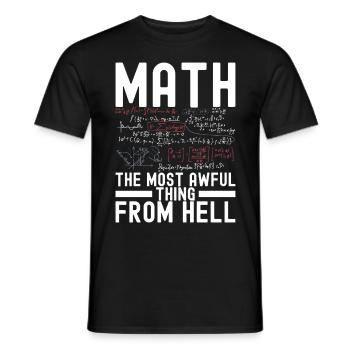 Math Teacher Mathematics - Men's T-Shirt - black - Front - AI Model Male 178 light (178cm)