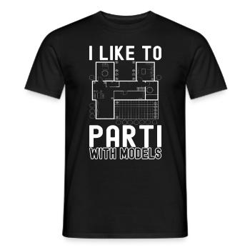 Architect Architecture - Men's T-Shirt - black - Front - AI Model Male 178 light (178cm)