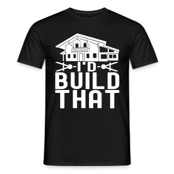 Architect Architecture - Men's T-Shirt - black - Front - AI Model Male 178 light (178cm)
