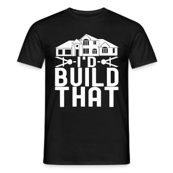 Architect Architecture - Men's T-Shirt - black - Front - AI Model Male 178 light (178cm)