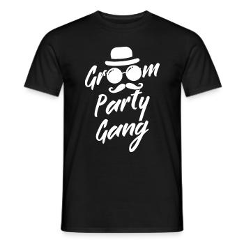 JGA 2022 Groom Party Gang weiß - Männer T-Shirt - Schwarz - Vorne - AI Model Male 178 light (178cm)