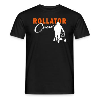 Rollator Crew - Geriatric Nurse - Nurse - Men's T-Shirt - black - Front - AI Model Male 178 light (178cm)