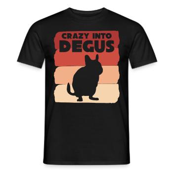 Degu Saying Degus - Men's T-Shirt - black - Front - AI Model Male 178 light (178cm)
