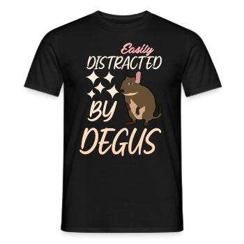 Degu Joke Degus - Men's T-Shirt - black - Front - AI Model Male 178 light (178cm)
