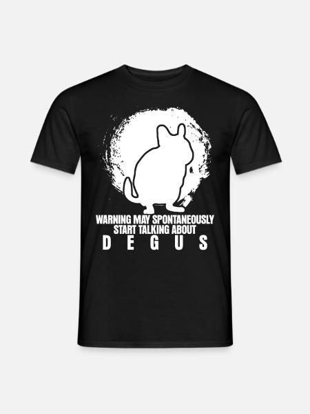 Degu Saying Degus - Männer T-Shirt - Schwarz