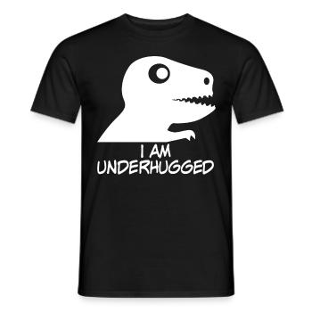 Câlins sans dinosaures sous-câlins Embrassez-moi - T-shirt homme - noir - Devant - AI Model Male 178 light (178cm)
