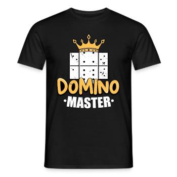 Domino Master / Dominos - Männer T-Shirt - Schwarz - Vorne - AI Model Male 178 light (178cm)