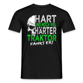 Bauern - Landwirt - Traktoren fährt er - Männer T-Shirt - Schwarz - Vorne - AI Model Male 178 light (178cm)