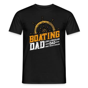 Boat Captain Boater Boat Captain Boat Shirt - Men's T-Shirt - black - Front - AI Model Male 178 light (178cm)