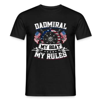 Boat Captain Boater Boat Captain Boat Shirt - Men's T-Shirt - black - Front - AI Model Male 178 light (178cm)