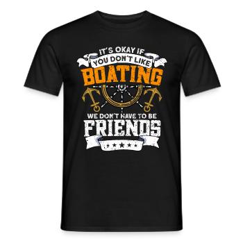 Boat Captain Boater Boat Captain Boat Shirt - Men's T-Shirt - black - Front - AI Model Male 178 light (178cm)