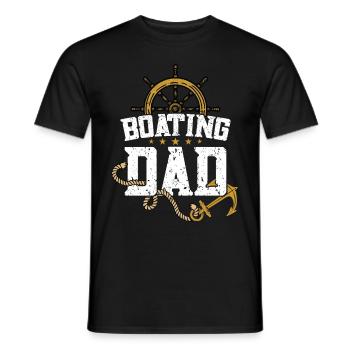 Boat Captain Boater Boat Captain Boat Shirt - Men's T-Shirt - black - Front - AI Model Male 178 light (178cm)