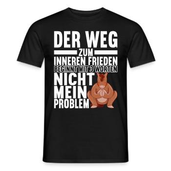 Lustige Sprüche Sarkasmus Yoga - Männer T-Shirt - Schwarz - Vorne - AI Model Male 178 light (178cm)