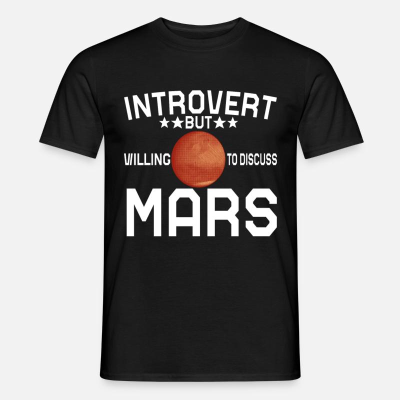 Mars Planet - Männer T-Shirt - Schwarz