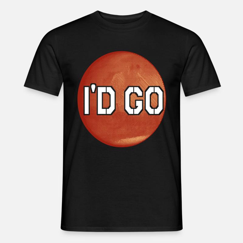 Mars Planet - Männer T-Shirt - Schwarz