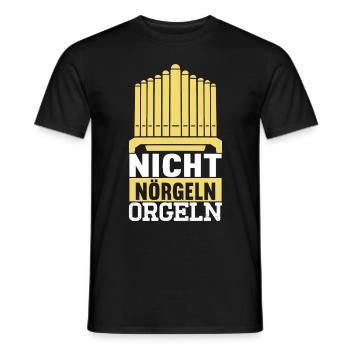 Orgel Organist - Männer T-Shirt - Schwarz - Vorne - AI Model Male 178 light (178cm)