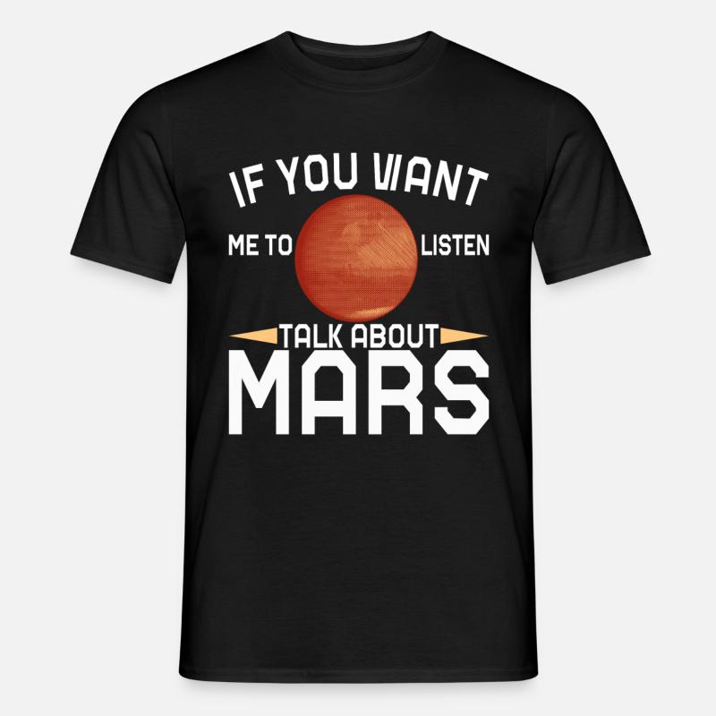 Mars Planet - Männer T-Shirt - Schwarz