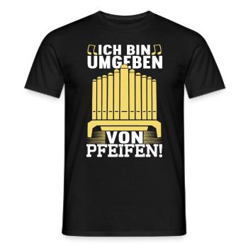 Orgel Organist - Männer T-Shirt - Schwarz - Vorne - AI Model Male 178 light (178cm)