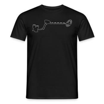 Sondeln Detektor Sondengänger Sondler - Männer T-Shirt - Schwarz - Vorne - AI Model Male 178 light (178cm)
