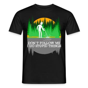 Sondeln Metalldetektor lustig Sondler - Männer T-Shirt - Schwarz - Vorne - AI Model Male 178 light (178cm)