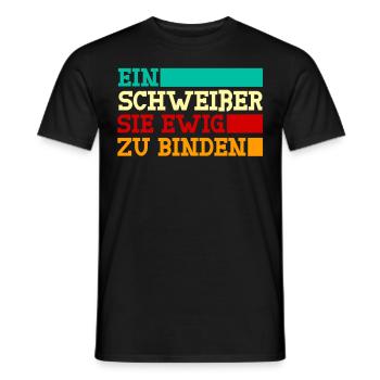 Schweißer Schweißnaht Schweißen - Männer T-Shirt - Schwarz - Vorne - AI Model Male 178 light (178cm)